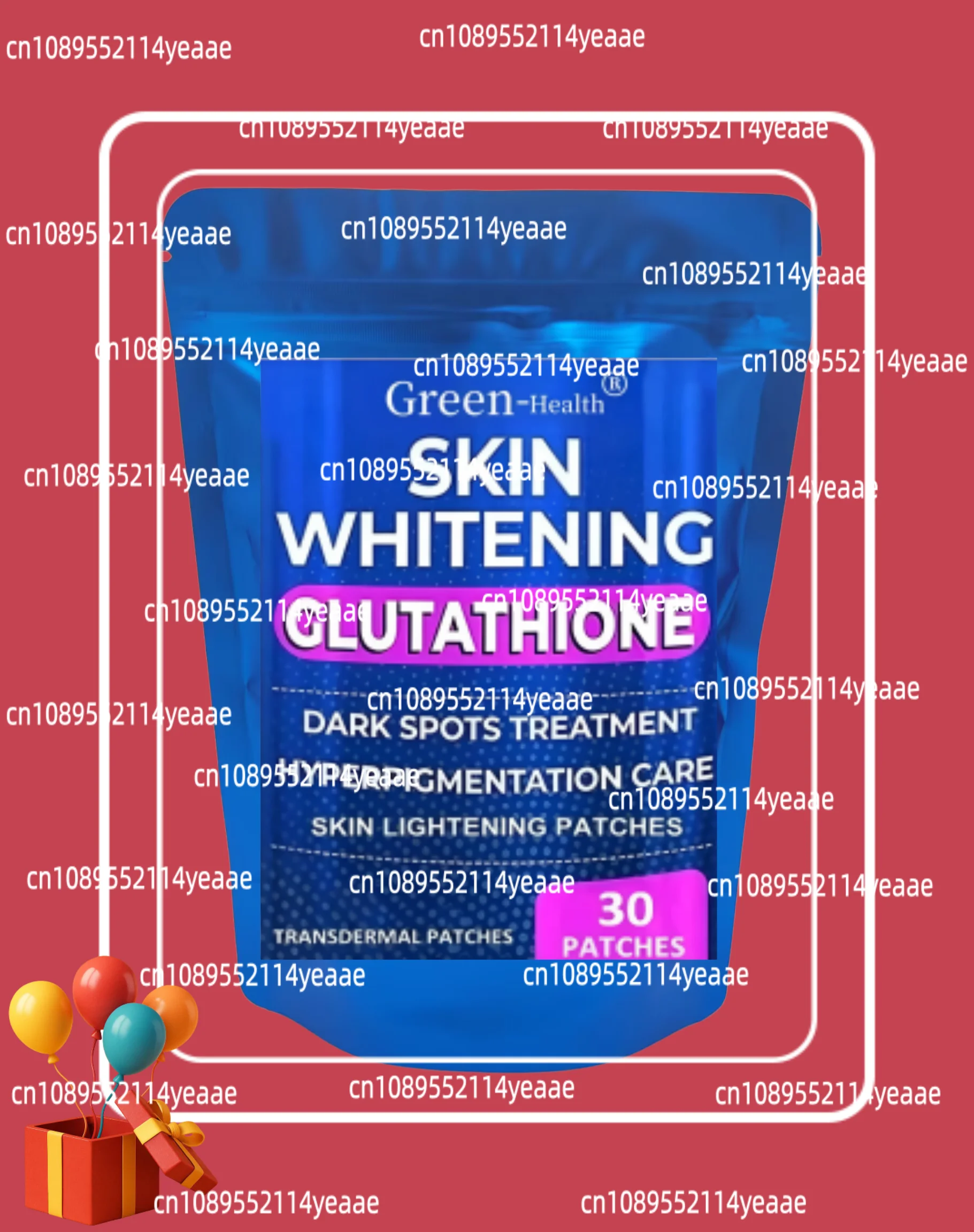 30 Patches GLUTATHIONE Transdermal Patches Skin Whitening Antioxidant Anti-aging Vitamin C