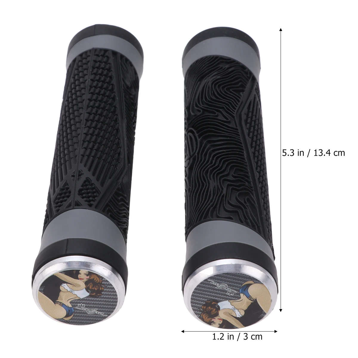 

Anti-slip Handle Cover Bike Handlebar Grips Silicone Ends Accessories Road Cycling Skid-proof Black Child