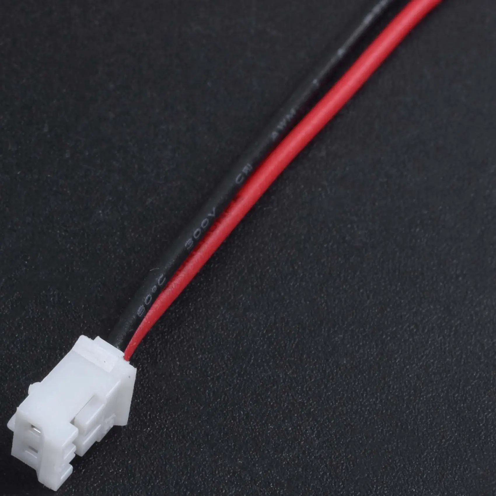 DT39 150Pcs Mini JST 2.0 2P Male Connector Wire Cables, RC Connector Wire for Battery, 12cm Length Red Black White