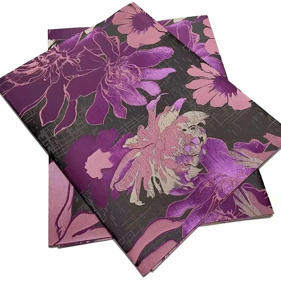 

Purple Elegant Bridal Super Jubilee Sego Gele, 2.5Yards African Headtie & Scarf 2PCS Set for Women, Wedding TXH-17-13