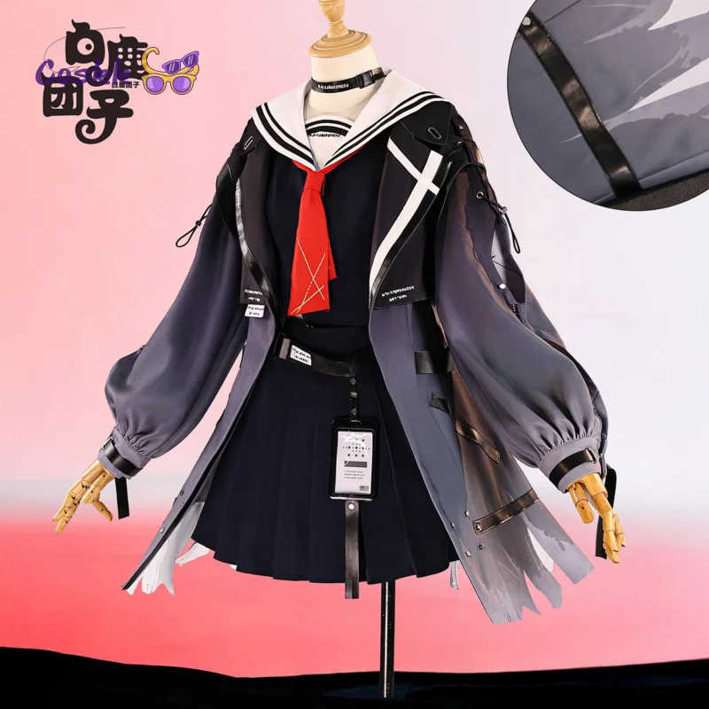 

Game Wuthering Waves CHISA Cosplay Costume JK uniform Top Skirt Suit for Halloween Anime Party Women Roleplay Outfits