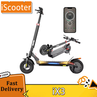 iScooter iX3 Folding Electric Scooter, 10 inch Off Road Pneumatic Tubeless Tires, 800W Motor, 48V 10Ah Battery, 40km/h Max Speed