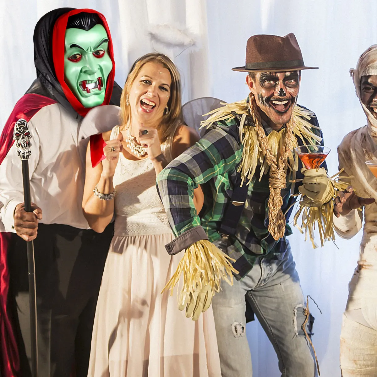 2 Pcs Grimace Scary Face PVC Horror for Halloween Party Adult Cosplay Adjustable Elastic Mask Masquerade Costume