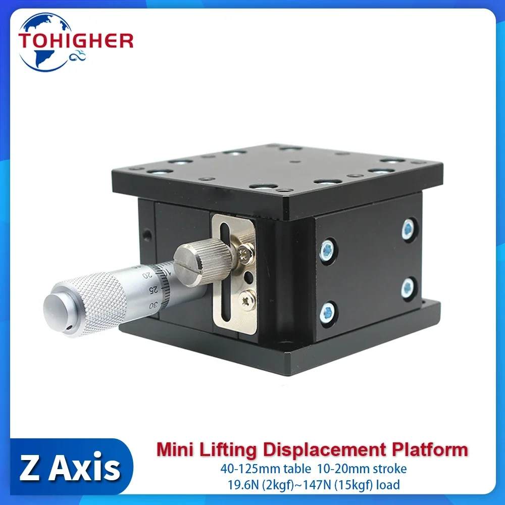 

Z Axis Optical Lifting Table Platform Mini Micrometer Precision Fine-tuning CNC Sliding Table Manual Displacement LZ40/60-LZ125