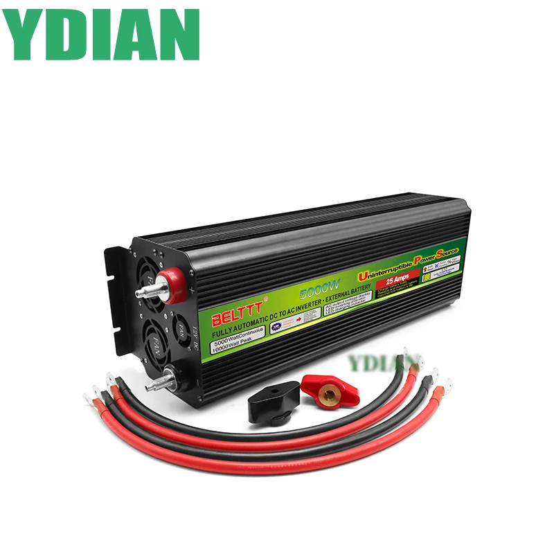 5000W Inverter DC12/24V to AC 220V 110V Car Adapter Charge Converter LED Display Modified sine wave UPS charging inverter