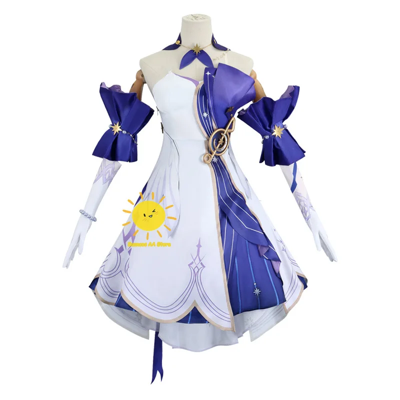 Costume de Cosplay de Honkai Star Rail Uniforme avec Perruque, Robe de ixd'Halloween pour Femme