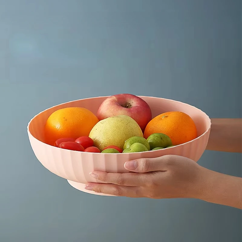 

Fruit Plate Room Food Storage Containers Vegetable Drain Basket Large Capacity Fruit Plate Food Storage Kitchen Items Container