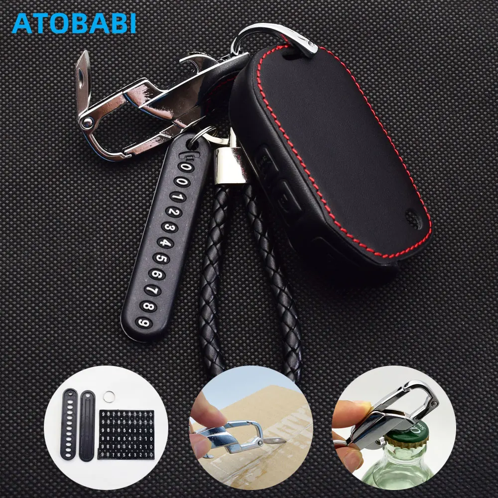 Leather Car Key Cas… - image