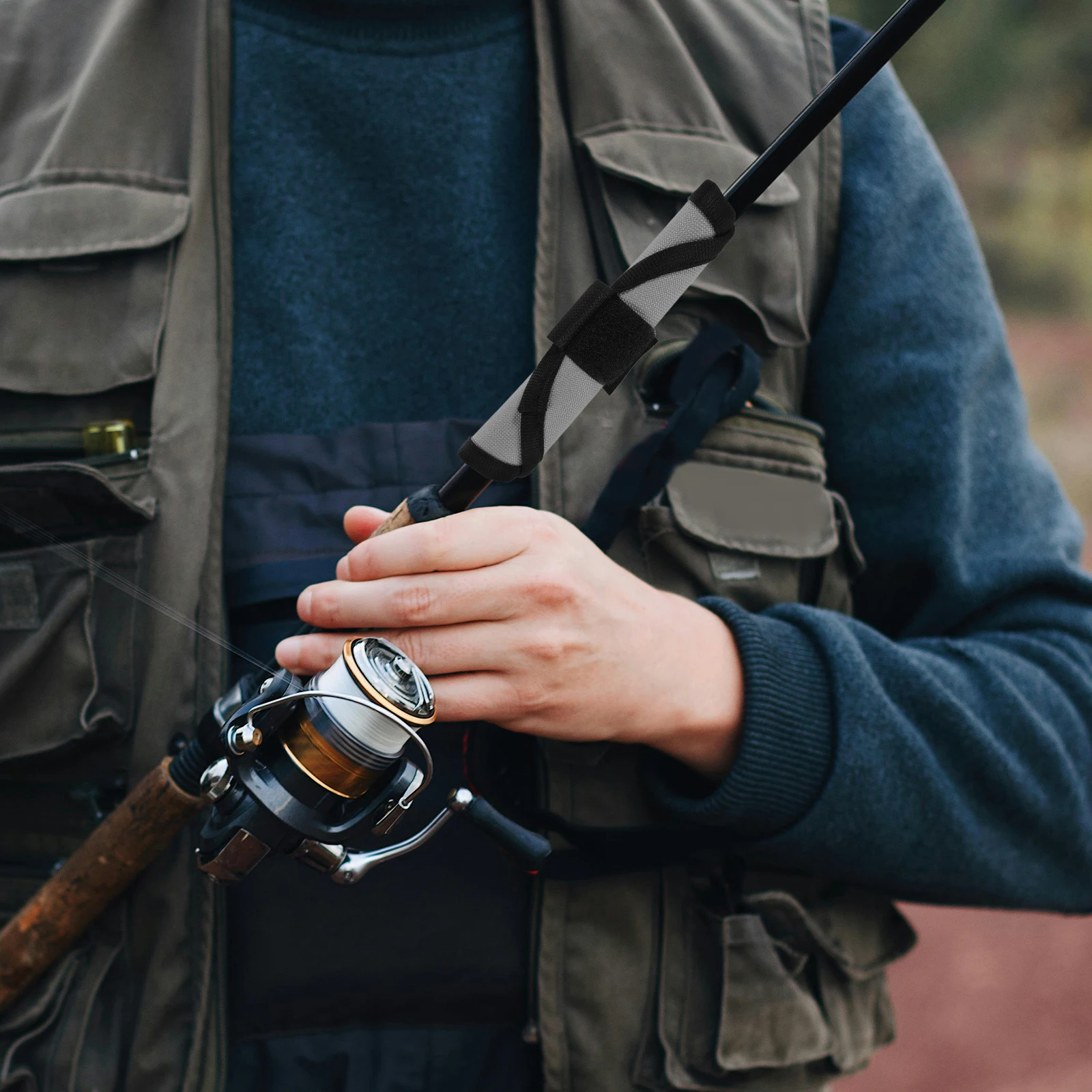 

6Pcs Lure Shield Fishing Lure Covers Nylon Bait Guard Wraps Waterproof Hook Covers Portable Bait Wraps for Fishing Outdoor