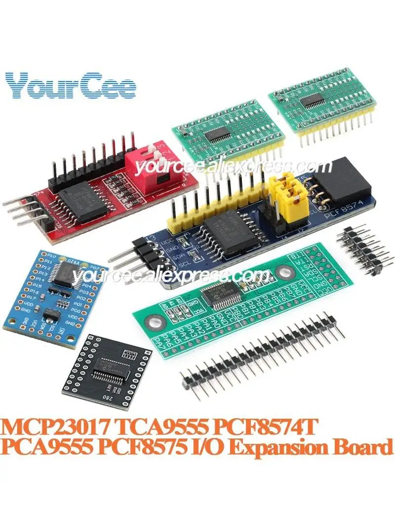 5 szt./1 szt. MCP23017 16-bitowa szeregowa karta rozszerzeń I/O TCA9555 PCF8574T PCA9555 Moduł konwertera IIC I2C na GIPO dla Arduino — zdjęcie produktu 7