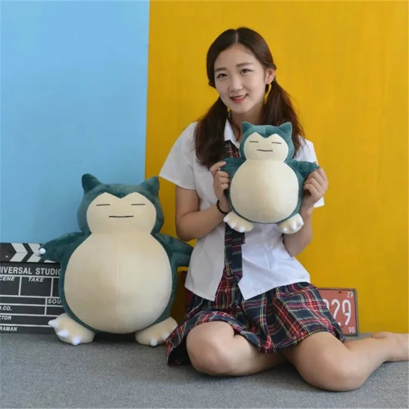 30/50cm Cute Snorlax Plush Toy Stuffed Pokemon Anime Soft Throw Pillow Kawaii Plushies Cushion Christmas Gift For Girl