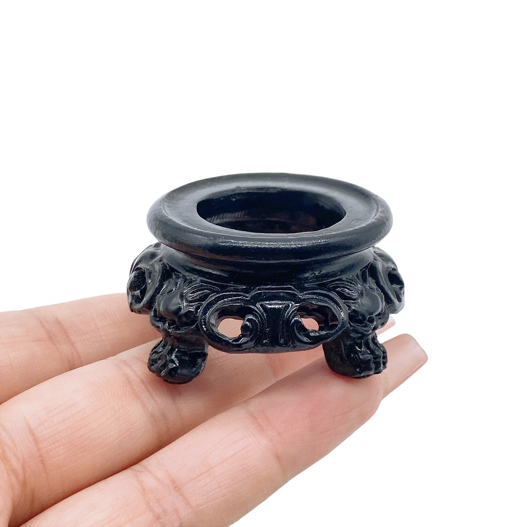 Resin Sphere Support Crystal Ball Base Sphere Pedestal Retro Display Stand Shooting props Ornament Accessories Home Decor