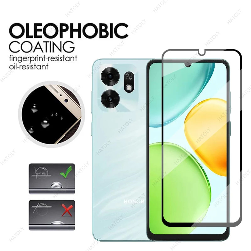 Front Film For Honor 500 Smart 5G Glass Black Edge Protective Film For Honor 500 Smart 5G Screen Protector Camera Lens Protector