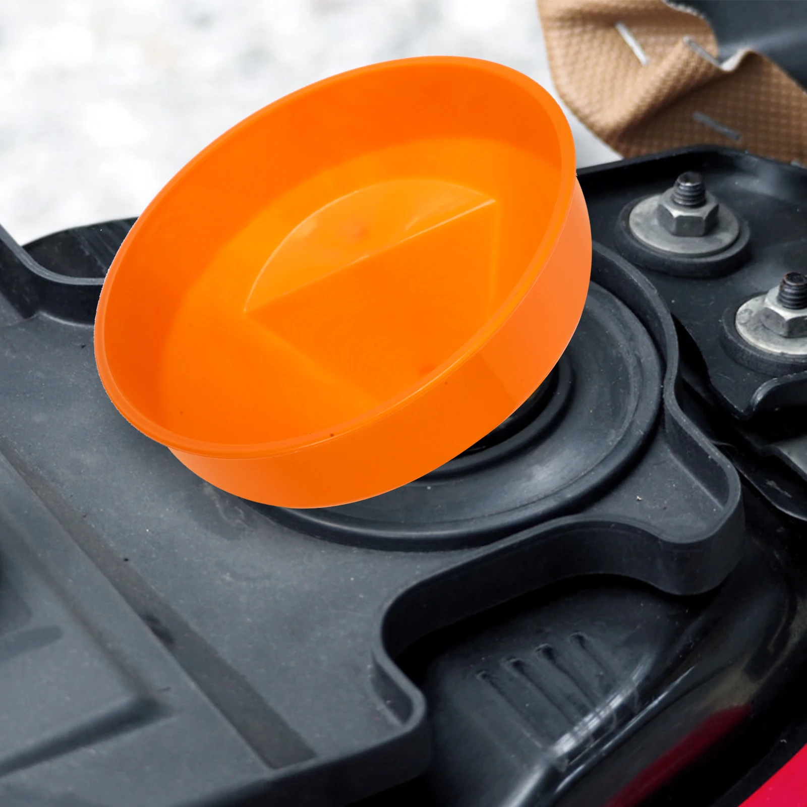 

2pcs Thickened Large Mouth Oil Funnel ABS Material for Car Motorcycle Gasoline Engine Oil Kerosene Wide Application Orange
