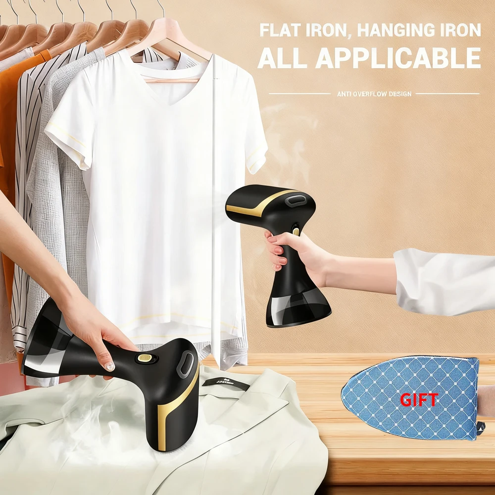 

Handheld Garment Steamer for Clothes 1500W Electric Steam Iron for Home Office Travel Laundry Hotel Mini Travel Steam Iron