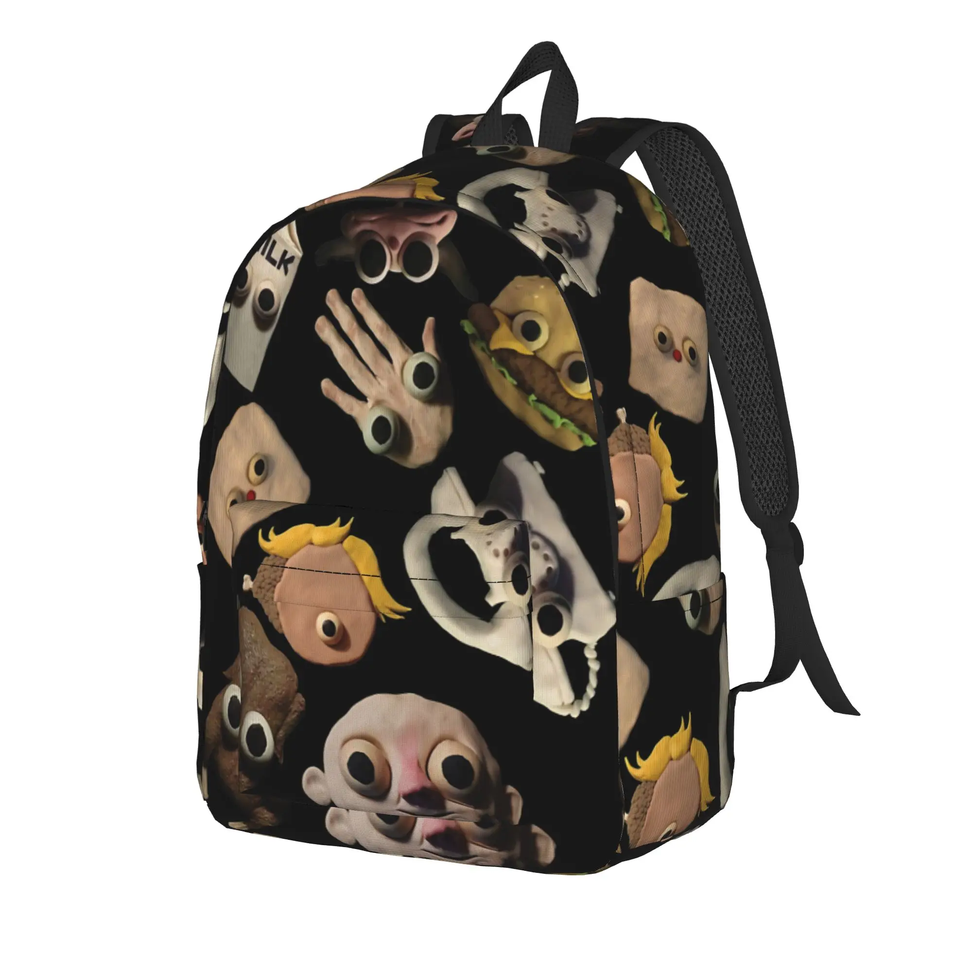 Jack Stauber Mix Backpack for Men Women Teenage Student Hiking Travel Daypack  Laptop Computer Canvas Bags Gift