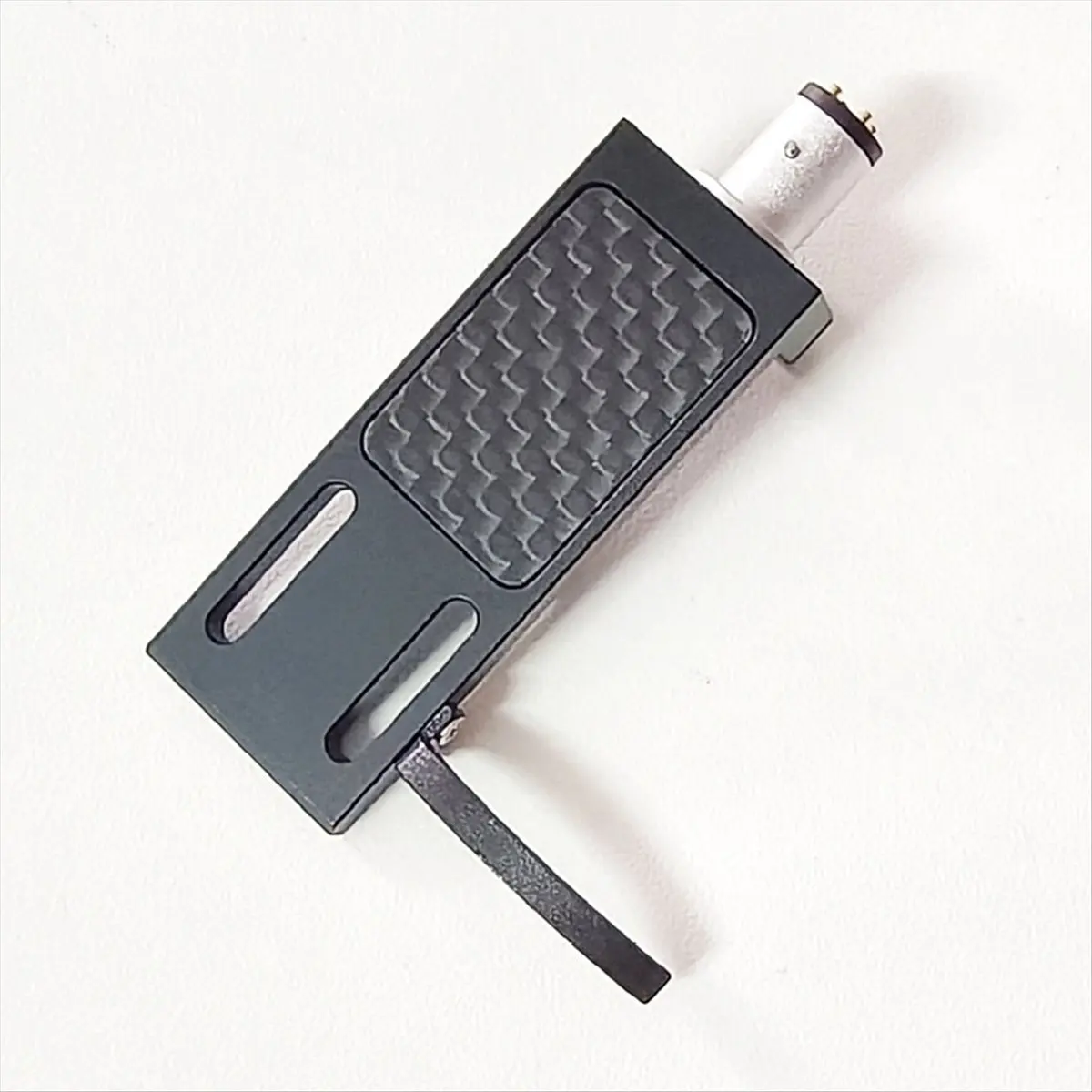 A008 Fever Grade Ajustável Azimuth Headband LP Vinil Aviação Alumínio Headband com 5N Pure Silver Fio Preto