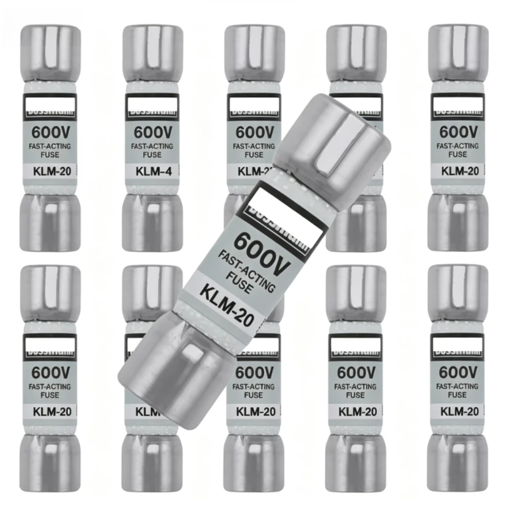 5/10PCS OEM KLM‑20 Fast‑Acting Midget Fuse 20A 600V AC/DC 5AG Supplemental Circuit Protection Fuse