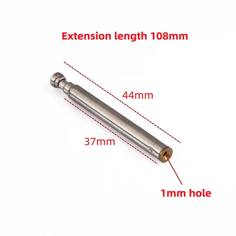 Antena telescópica de acero inoxidable para coche, barra de agujero óptico con Control remoto, Radio AM, FM, TV, 108MM de longitud, 4436-4 secciones