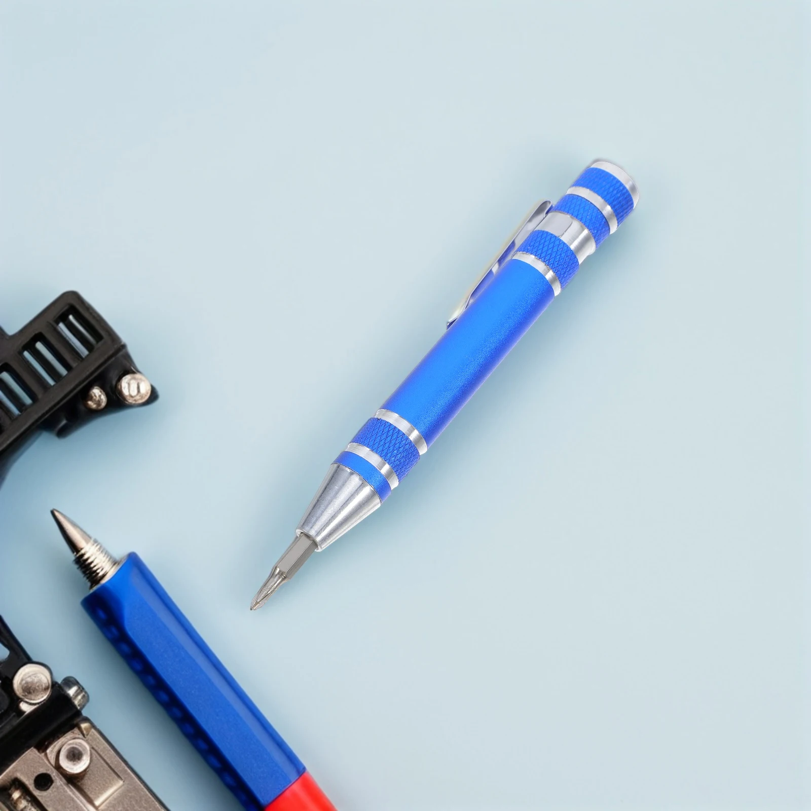 

8in1 Screwdriver Set Mini Precision Tool for Electronics Repair Portable Installing Blue Multi Purpose Computer Maintenance Hand