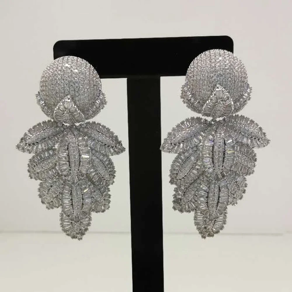 

Kellybola New Trendy Luxury Romantic CZ Earrings For Women Lady Anniversary Gift Jewelry Wholesale Valentine's Day High Quality