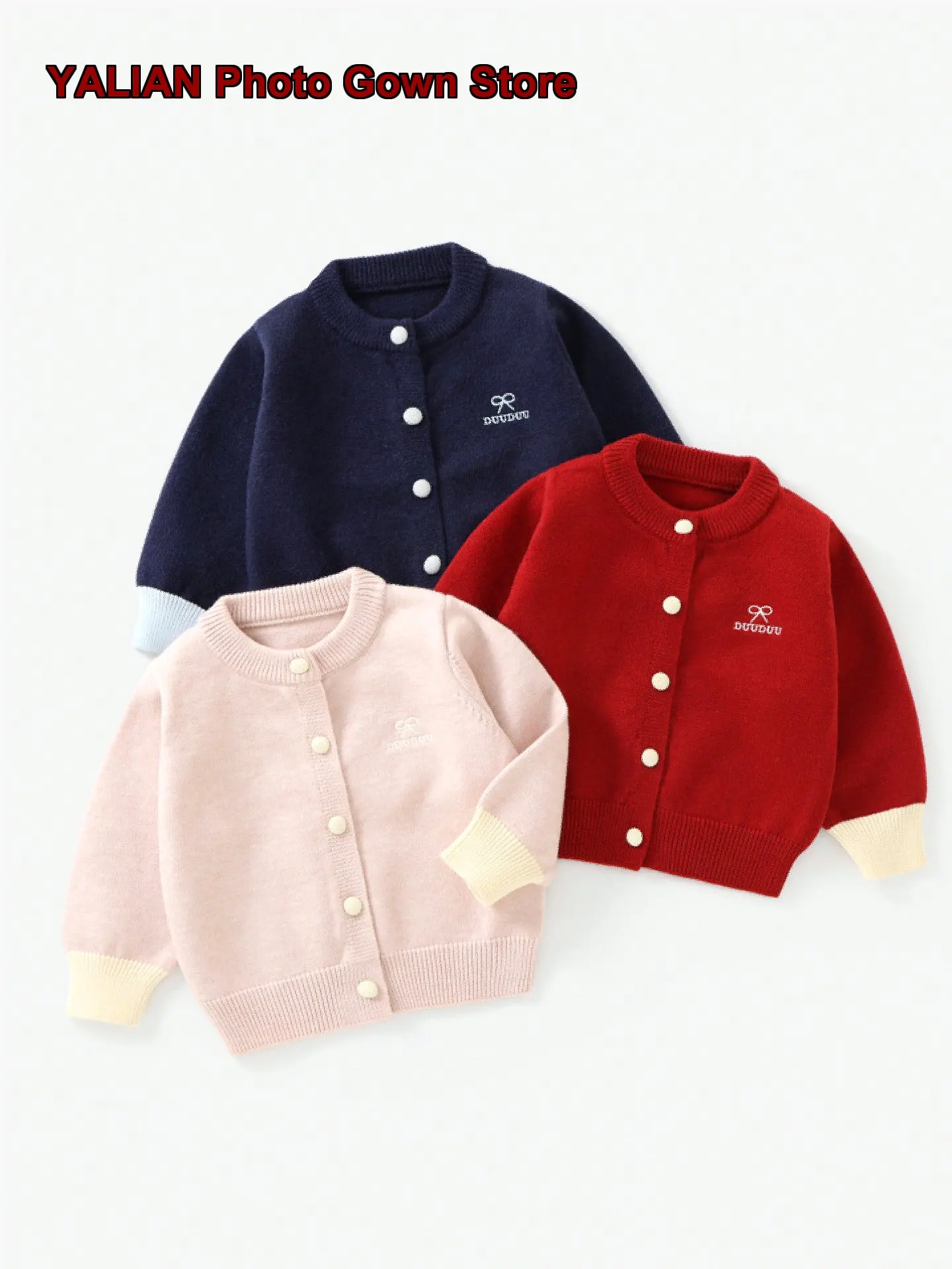 Girls Autumn Light Knit Stylish Outerwear for Infants and Children in Spring/Autumn Kids