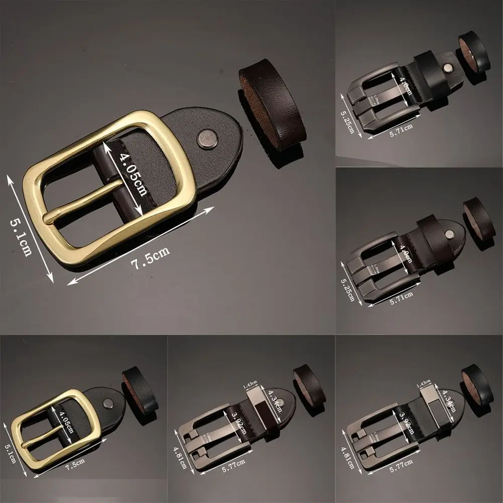 Fashion Adjustable Belt Replacement Buckle DIY Handmade Alloy Belt Buckle Men's Accessories