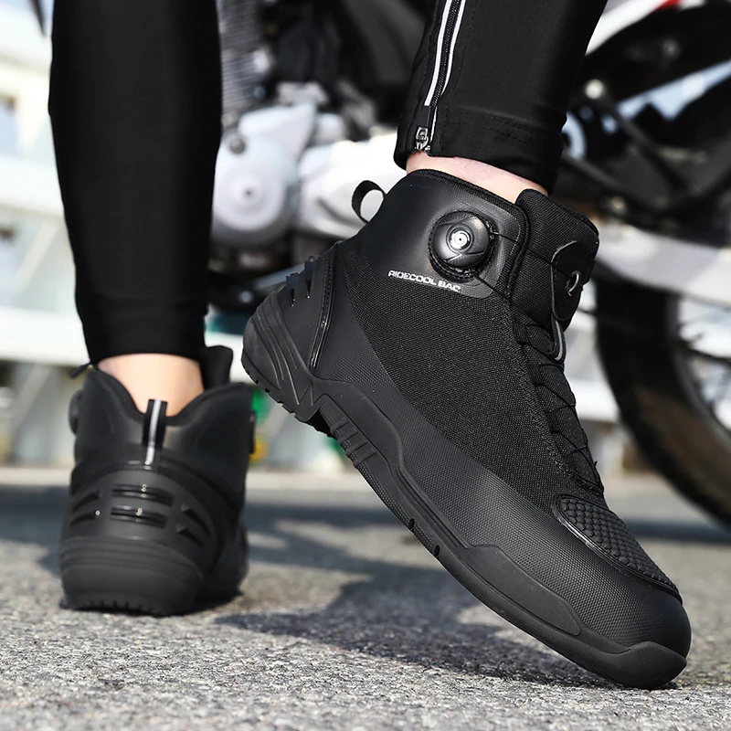 

Men Motorcycle Boots New Waterproof Breathable Men's Motorcycle Shoes Outdoors Motos Cycling Motocross Non-slip Ankle Boot