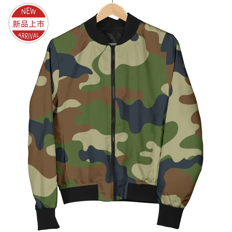 Harajuku New 3D Camouflage Patterns Printing Jacket Camo Styles Graphic Lapel Jackets For Women Fashion Cool Mens Jackets Tops