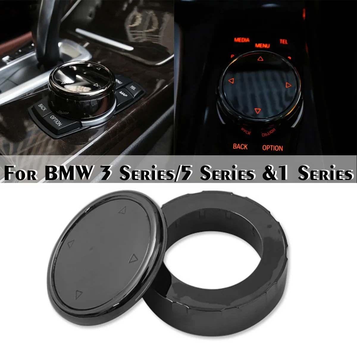 For BMW F10 F20 F30 for NBT Controller Only Ceramic For iDrive Button Car Multimedia Button Cover Knob Frame Trim