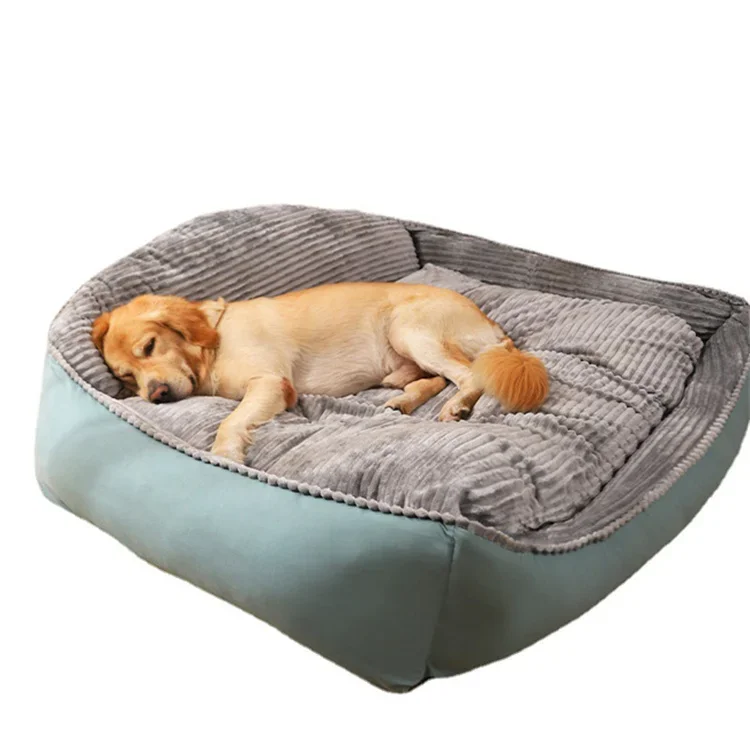 

in stock Factory Supply wholesale widen thicken removable washable anxiety dog bed for large dog human dog bed