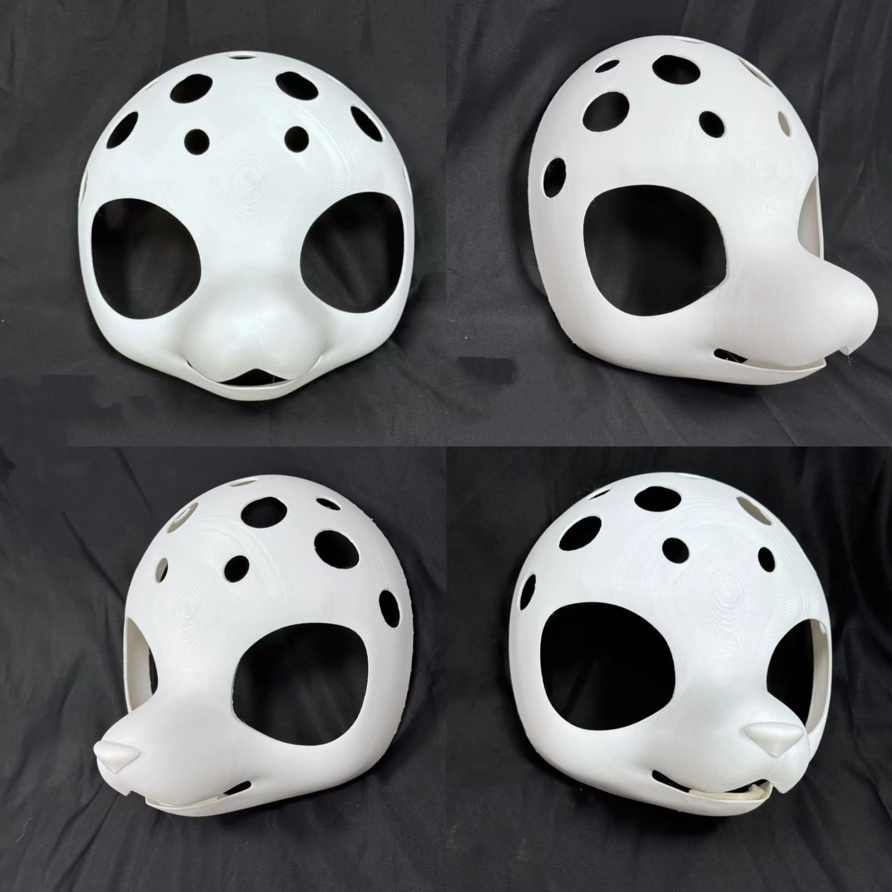 

Kemono Base Masks 3DPrinted Realistic Middle Snout Beast Set Role-playing Clothing Accessories Suitable for Kigurumi Furry