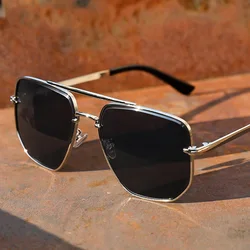 Fashion Sunglasses Men Cool Driving Glasses Goggle Summer Metal Vintage Pilot Sun Glasses Punk Oculos De Sol