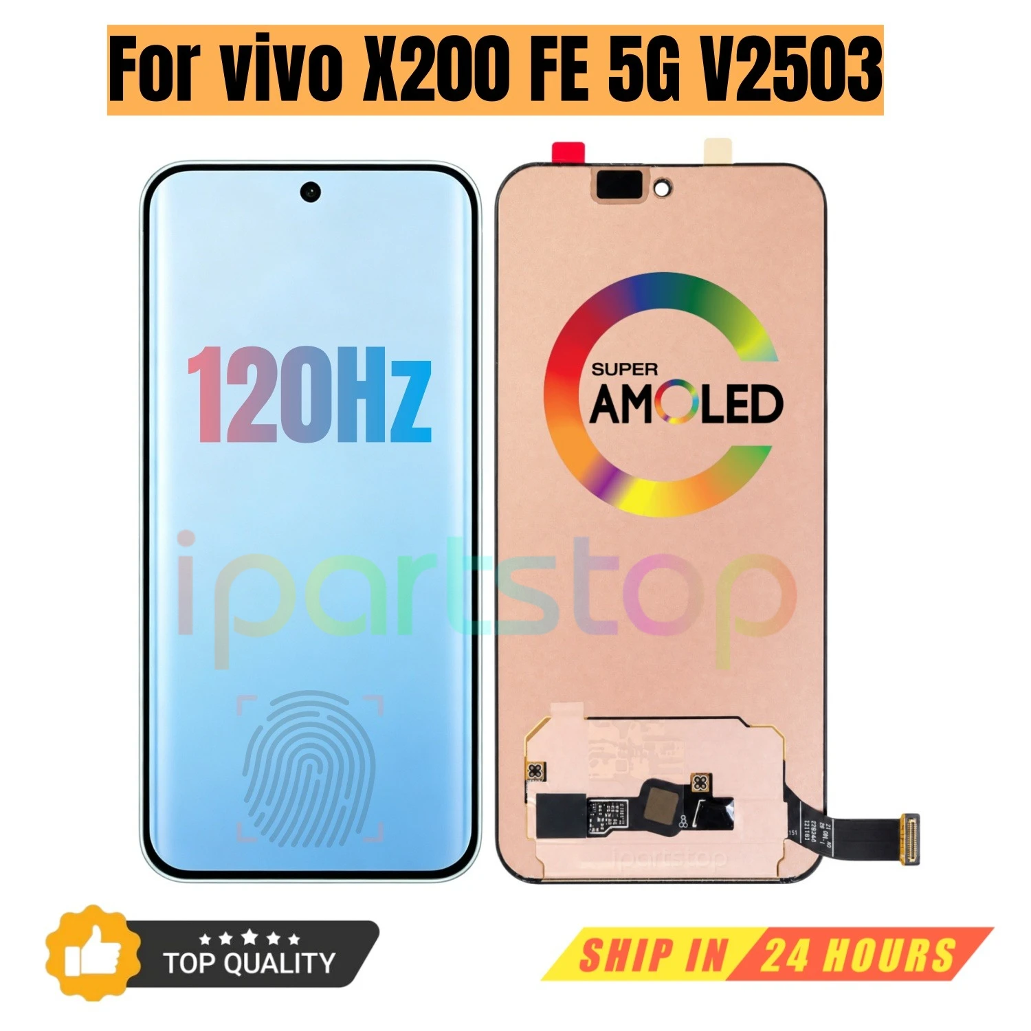 iparts-replacement-new-display-for-vivo-x200-fe-5g-v2503-120hz-ltpo-amoled-touch-screen-digitizer-assembly-oem-all-functions