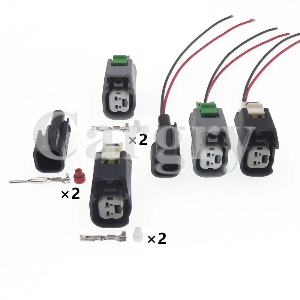 1 Set 2P 15423276 15419715 15497399 AC Assembly Car Horn Waterproof Socket For Buick Automobile Cable Harness Connector