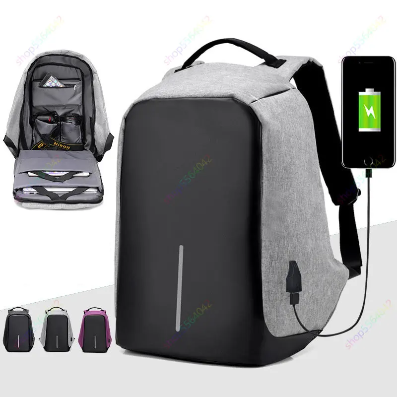 15.6\'\' Anti-theft Laptop Backpack for Macbook Pro 13 M2 2022 2020 Air 13 M1 Pro 14 16 USB Charging Women Men Business Travel Bag