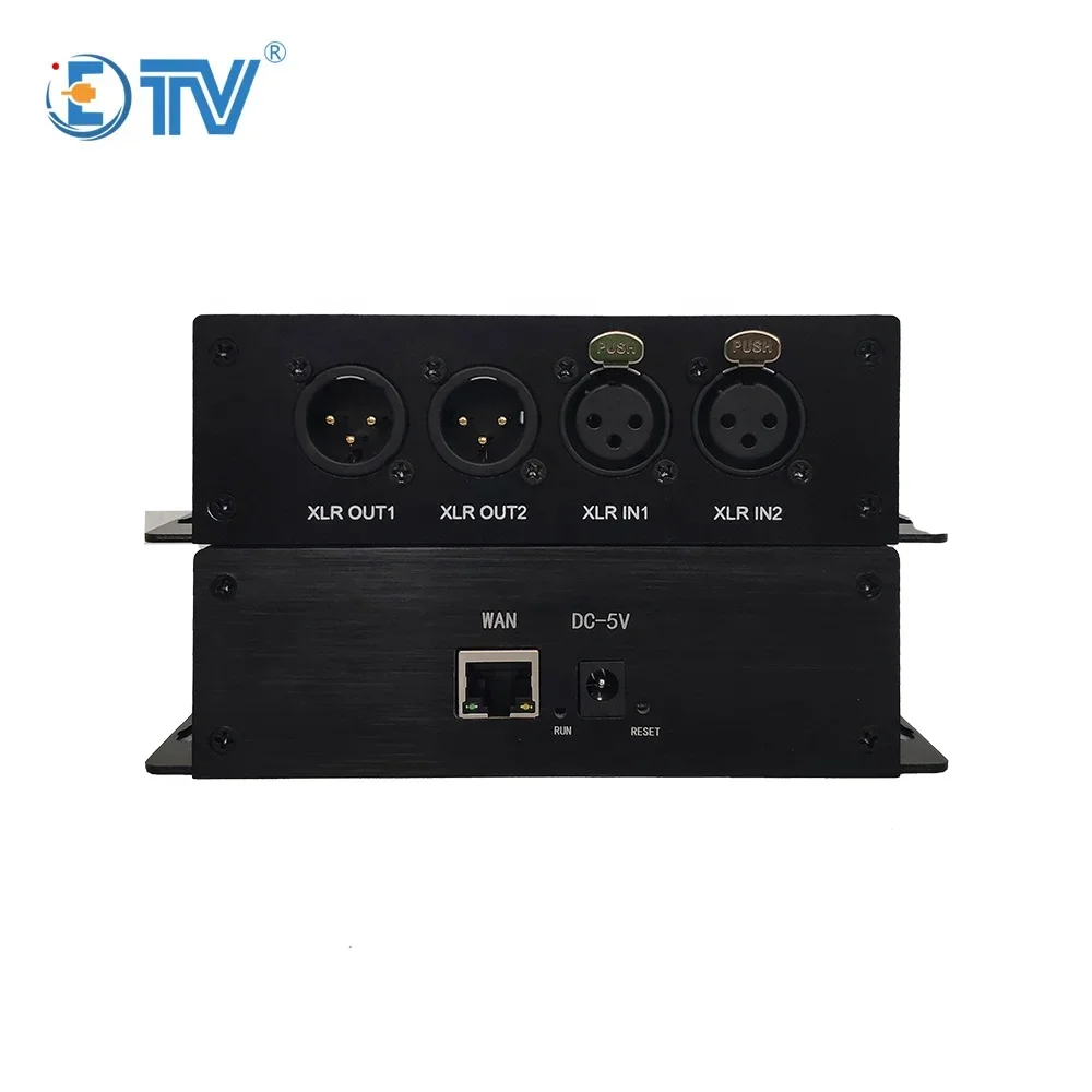 ETV Dante audio encoder decoder XLR audio codec