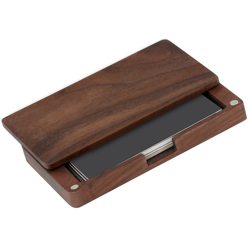 

Magnetic Business Card Holder Lightweight Portable Passport ID Cards Case Travel Essential Protector Container