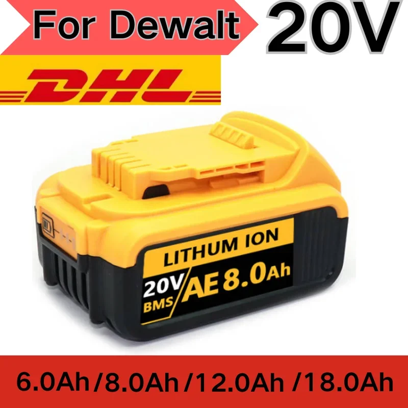 

Оригинальный литиевый сменный аккумулятор DCB200 20 в 12000 мАч для Dewalt 20 в DCB184 DCB200 DCB182 DCB180 DCB181 DCB182 DCB201 DCB206