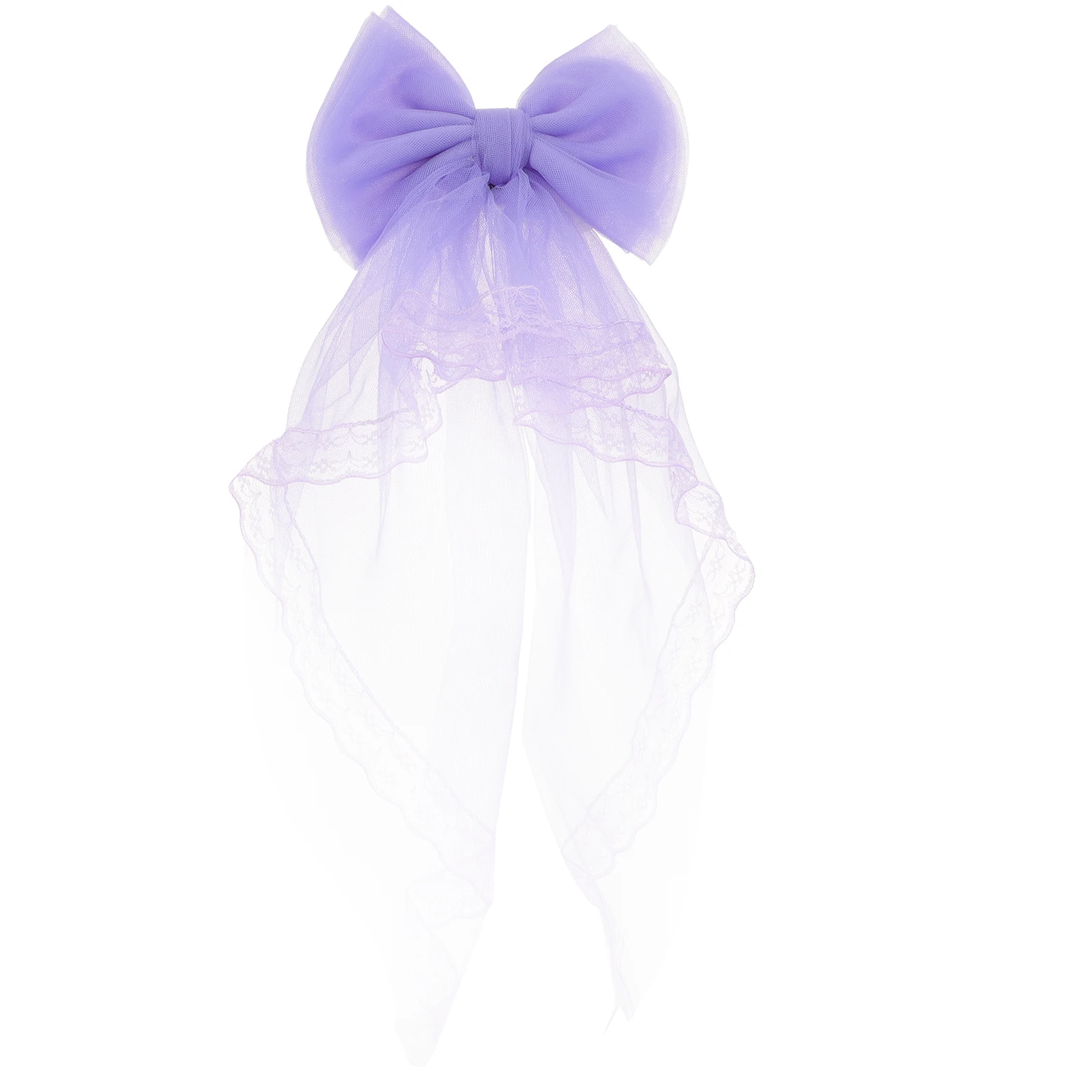 

Curtain Tiebacks Decorative Bow Drapery Holdbacks Purple Small No Hole Clips Princess Lace Accessories Hardware