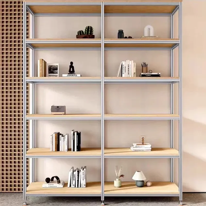 Store Shelf Display Rack Birch Nakajima Cabinet Exhibition Ocean Panel Aluminum Profile Alloy Shelving Unit for Retail