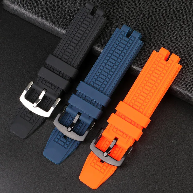Men's watch strap is suitable for Casio PROTREK PRW-3000 3100 6000 6100Y series waterproof silicone watch strap accessories