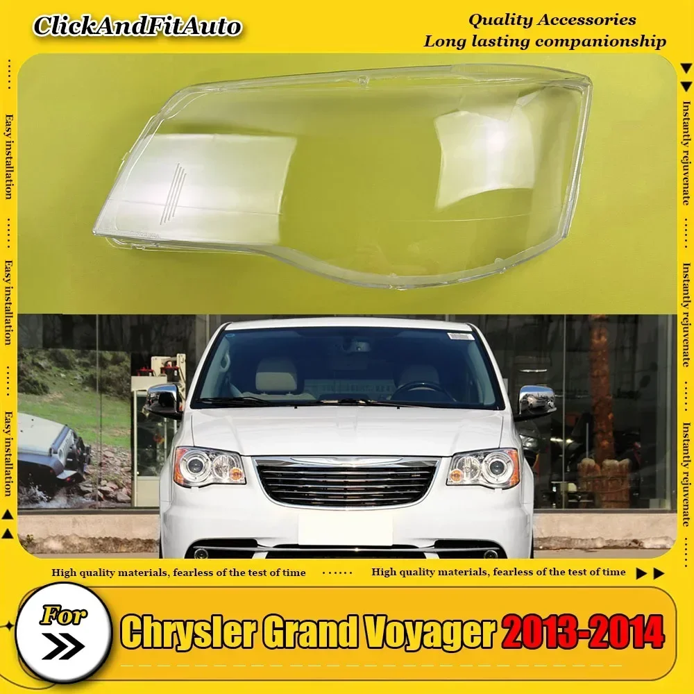 

For Chrysler Grand Voyager 2013 2014 Headlight Cover Headlamp Lamp Shell Transparent Lens Plexiglass Replace Original Lampshade