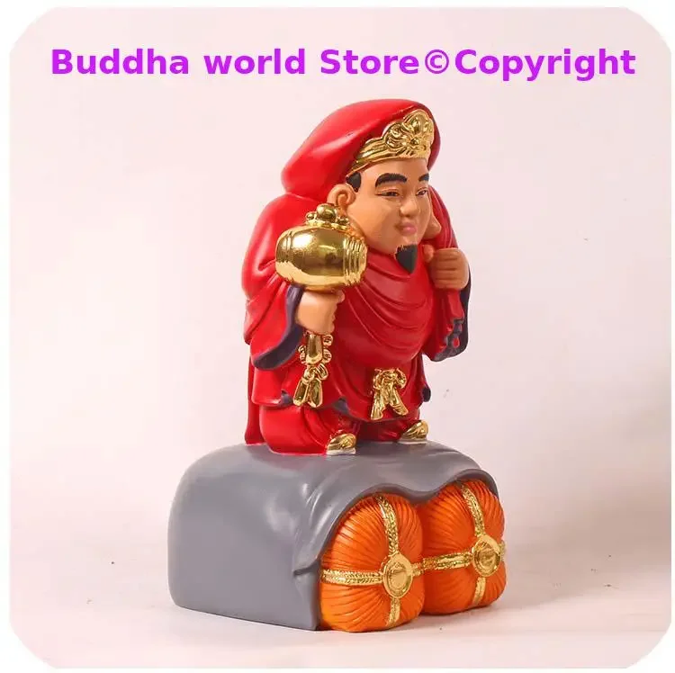 Asia Japan Shinto Home company GOOD luck God of wealth Talisman Recruit money Shinto DA HEI TIAN GOD worship buddha statue