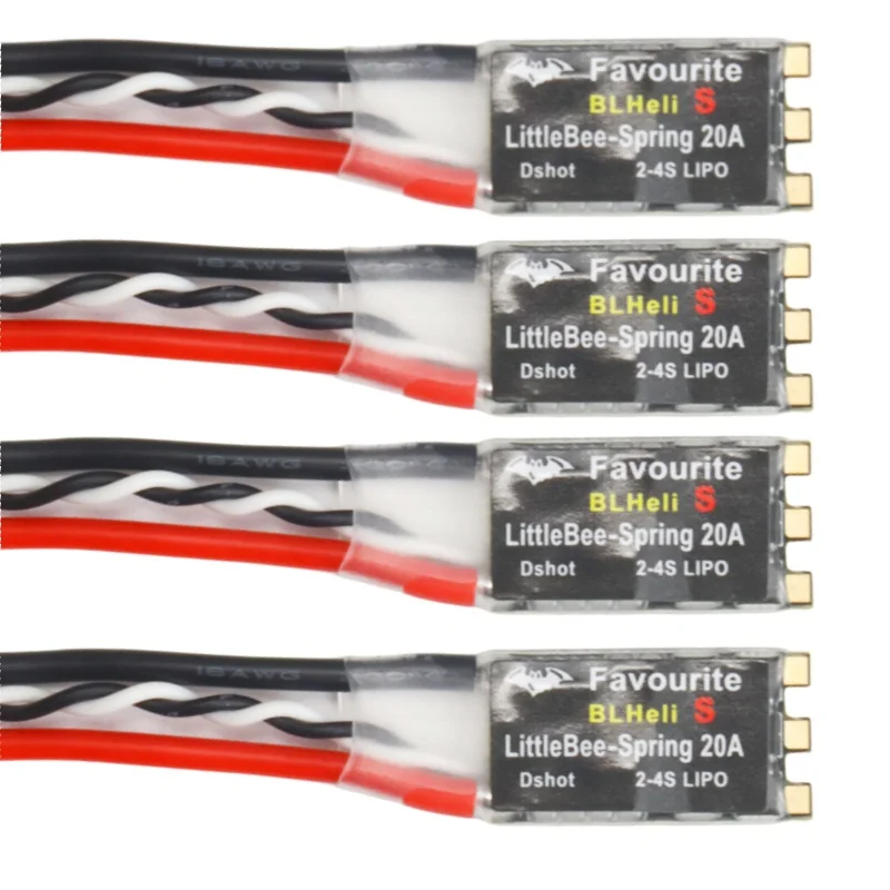 FVT LITTLEBEE BLHeli-s Bürstenloser Regler 20A Unterstützt MultiShot DSHOT OneShot42 OneShot125 für 2-6S Multicopter
