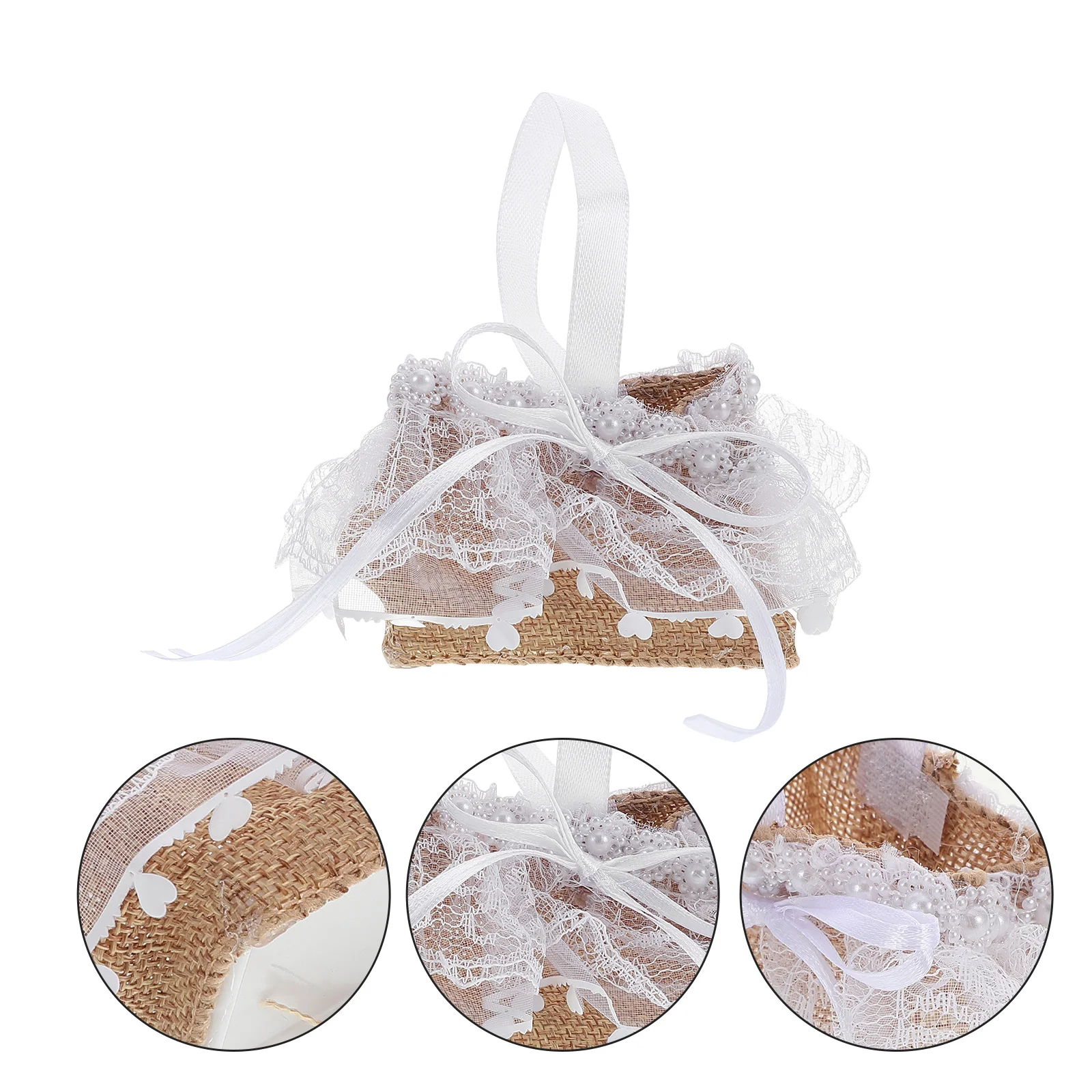 

6Pcs Lace Candy Boxes Elegant Wedding Party Favor Containers for Sweets Chocolates Cookies Festive Celebrations