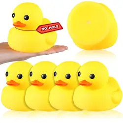 1 Set Giant Rubber Duck 6.89 Inch Big Rubber Duck Large Duck Toy with Squeaky Sound for Summer Birthday Party Favor