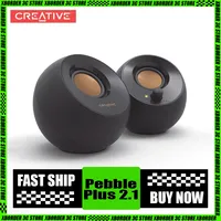 Creative Pebble Plus 2.0 2.1 Speaker 3d Surround Subwoofer Usb Wired Mini Speaker Notebook Accessory For Computer Desktop Gamer