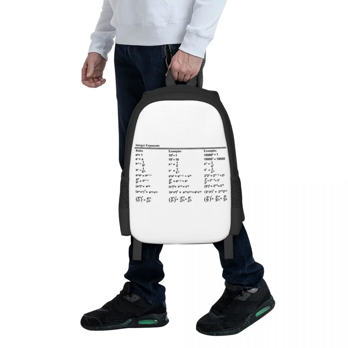 

The Algebra Of Exponents Student Backpack School Bag Hiking Travel Daypack for Men Women Fashion Bookbag Shoulder Bags