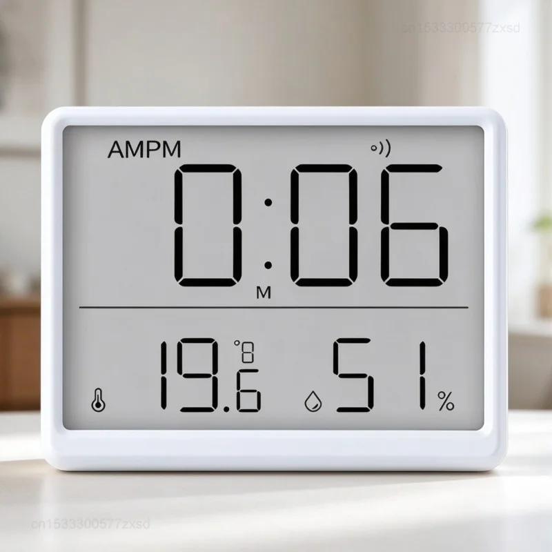 Mini Multifunction Thermometer Hygrometer Automatic Electronic Temperature Humidity Monitor Clock Household Office Thermometer